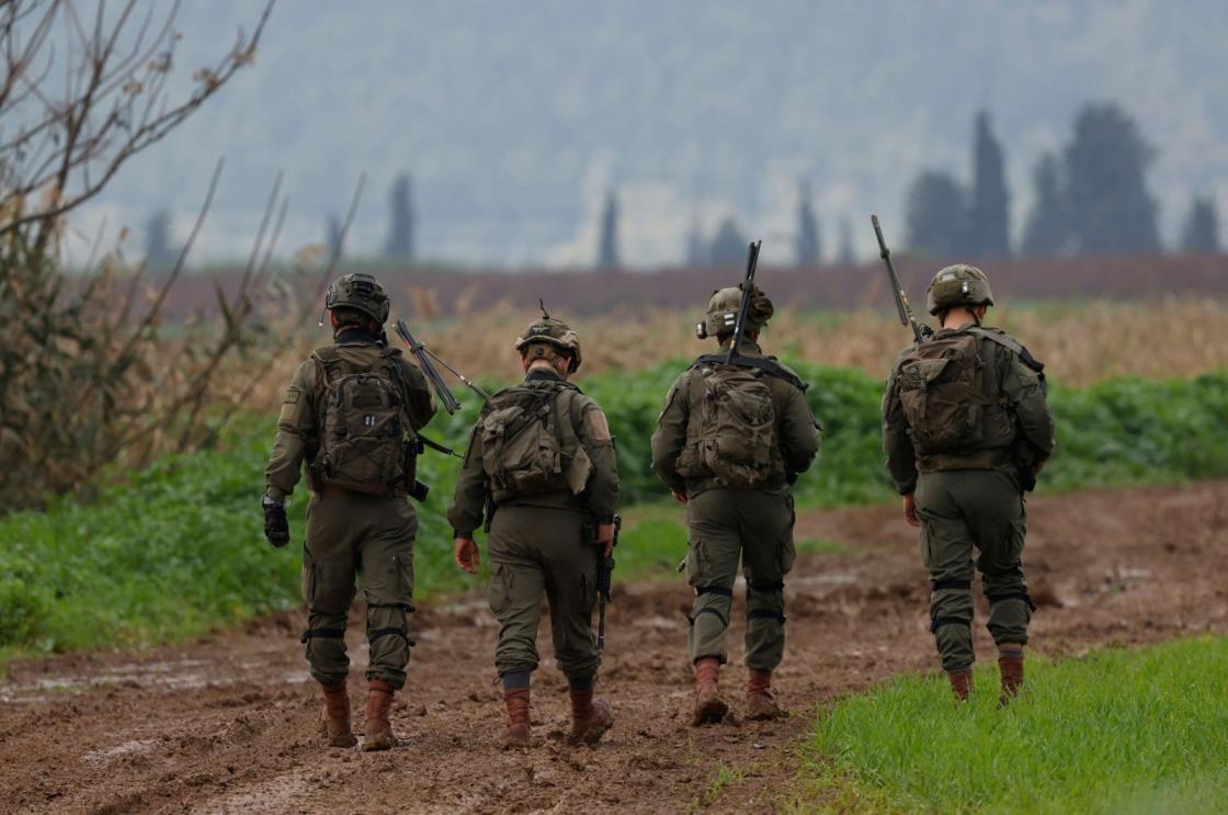 Israeli soldiers patrol an area near the border with Lebanon, Israel, Jan. 25, 2024. (AFP Photo)